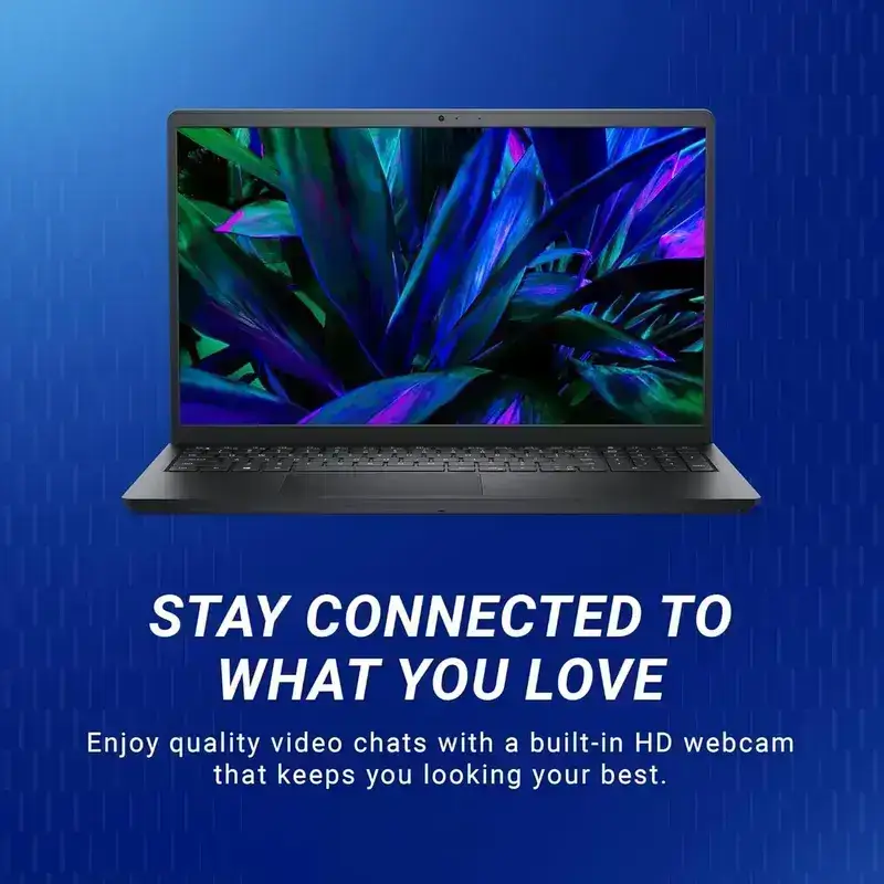 Dell Inspiron 15, Intel Core 3 100U Processor, 16 GB DDR4 RAM, 512 GB NVMe SSD, Display 15.6" FHD 1920 x 1080 120Hz, Windows 11 Home, MS Office 2024, McAfee, Standard Keyboard, Carbon Black, 1 Year Warranty image 4