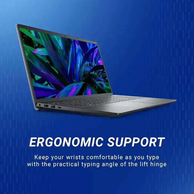 Dell Inspiron 15, Intel Core 3 100U Processor, 16 GB DDR4 RAM, 512 GB NVMe SSD, Display 15.6" FHD 1920 x 1080 120Hz, Windows 11 Home, MS Office 2024, McAfee, Standard Keyboard, Carbon Black, 1 Year Warranty image 6