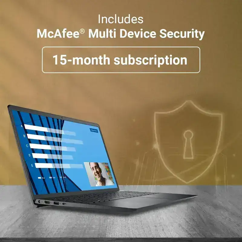 Dell Vostro 3530, Intel Core i5-1334U, 8GB DDR4 RAM, 512GB NVMe SSD, Display 15.6" FHD 120Hz, WIN 11 Home + MS Office 2024 H&S, Backlit Keyboard, Carbon Black, 1 Year Warranty image 8