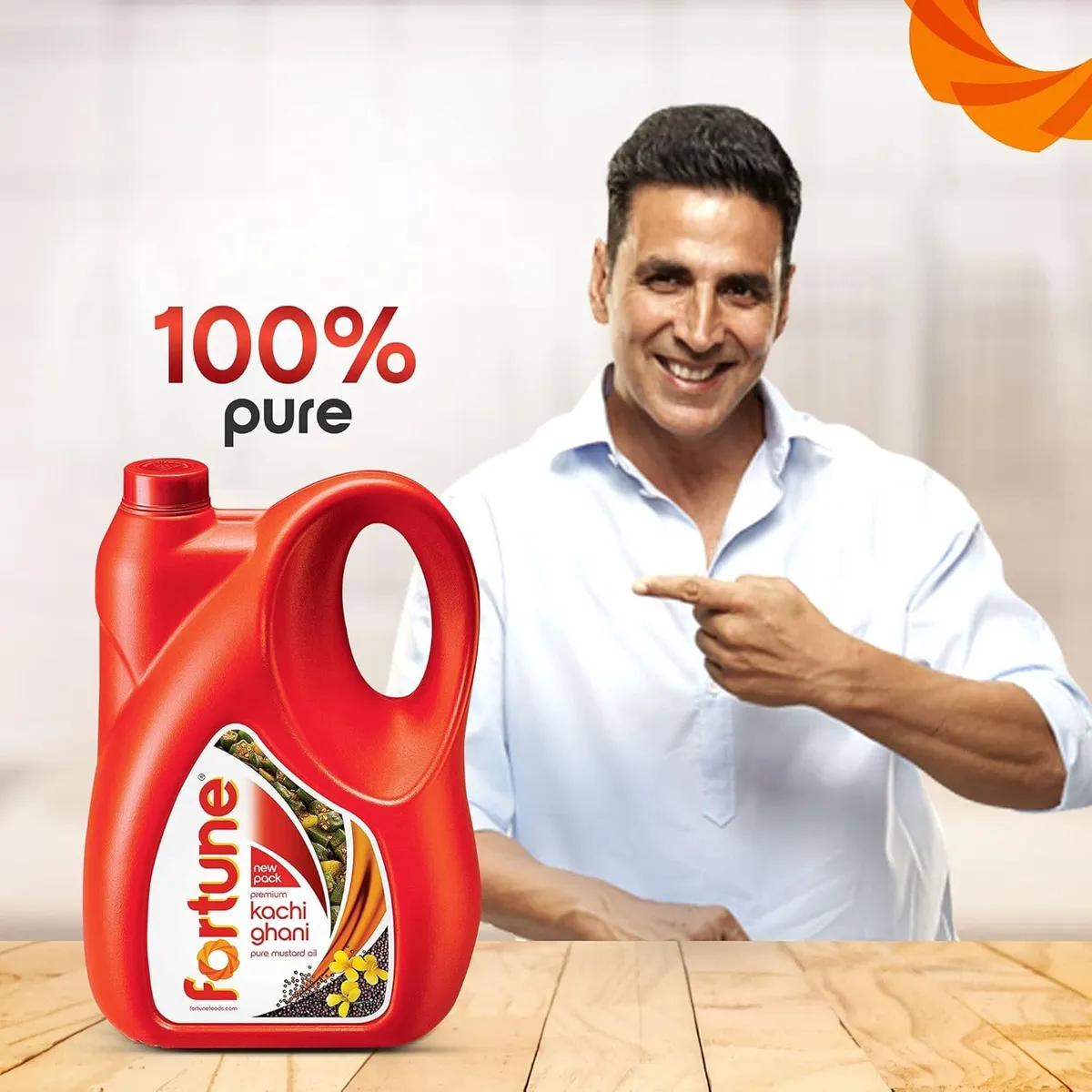 Fortune Premium Kachi Ghani Pure Mustard Oil, 5 L Jar