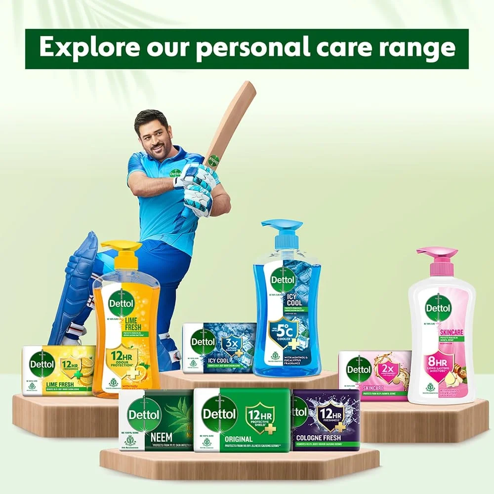 Dettol Cologne Fresh Bathing Soap Bar with 12hr Freshness 150g Pack of 4, (600gm) image 6