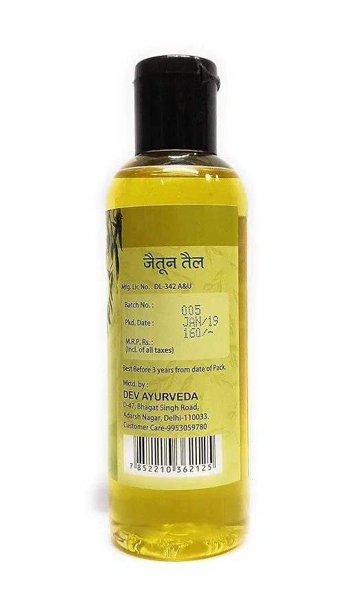 Dev Ayurveda Olive Oil – 100ml | Cold-Pressed & Natural image 2