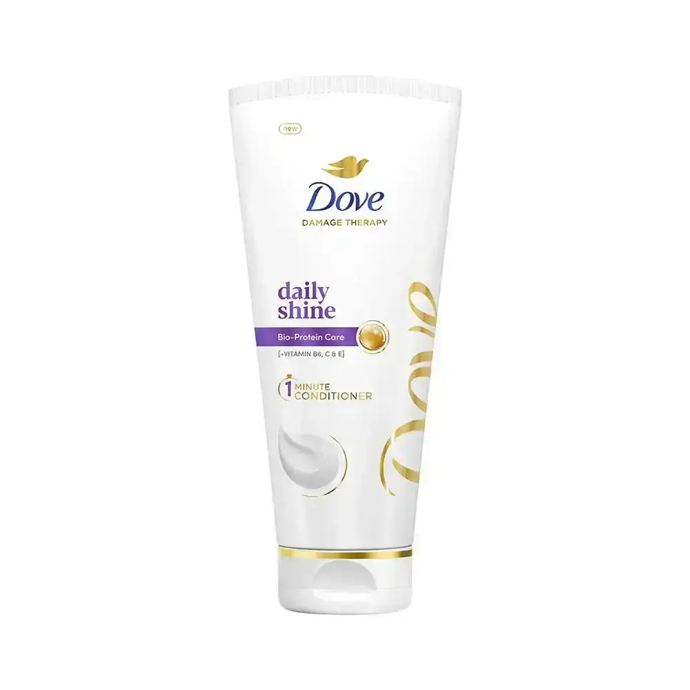 Dove Daily Shine Conditioner 175ml for smooth, shiny hair. Moisturizing formula adds a healthy glow. 