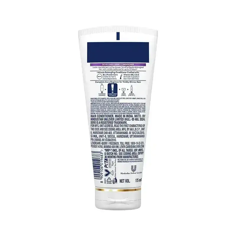 Dove Daily Shine Hair Conditioner, 175ml image 2