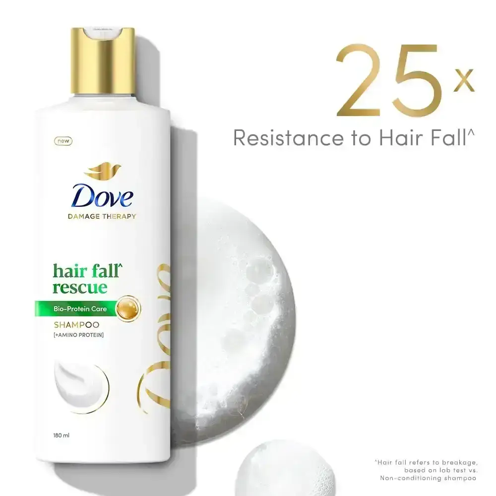 Dove, Hair Fall Rescue Shampoo, 180 ml image 3