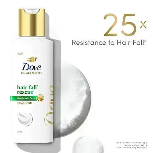 Dove Hair Fall Rescue Shampoo, 75 ml image 5