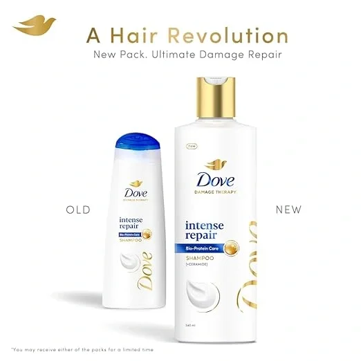 Dove Intense Repair Shampoo – 340ml | Repairs Dry & Damaged Hair image 4