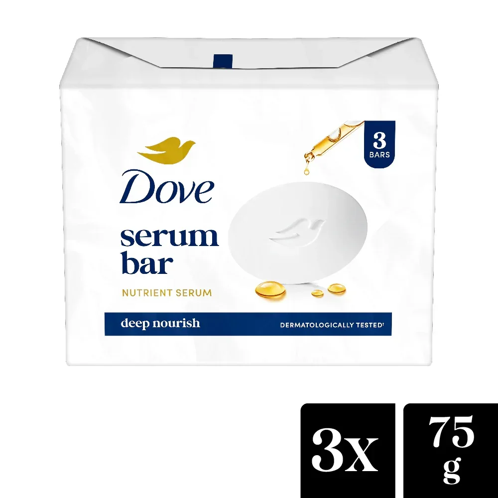  Dove Serum Bar with Nutrient Serum | 225g (75g x 3) image 11