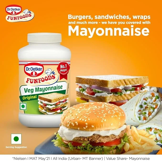 Dr. Oetker FunFoods Veg Mayonnaise Original, 400g  image 3