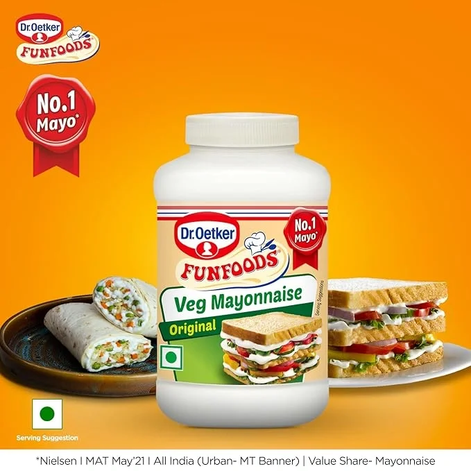 Dr. Oetker FunFoods Veg Mayonnaise Original, 400g  image 4