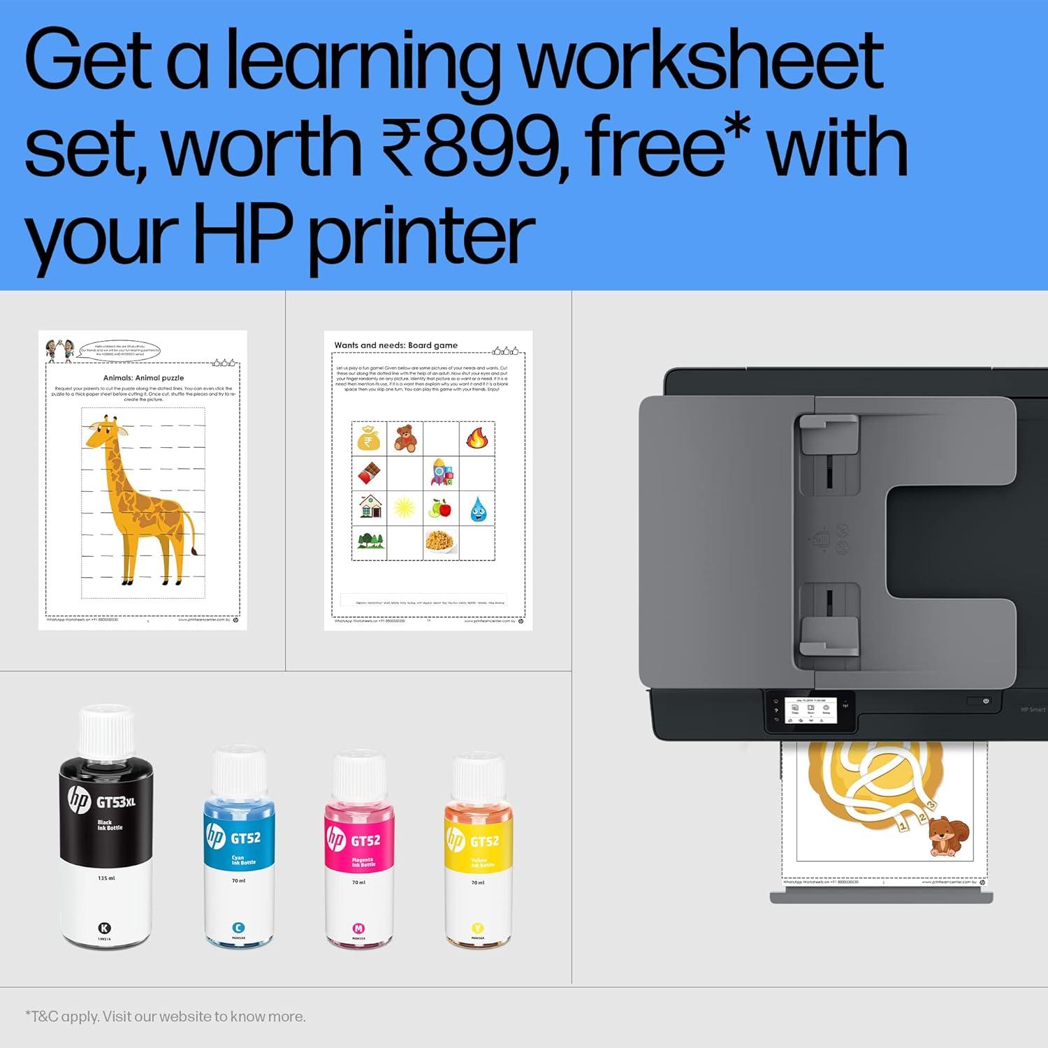 HP Smart Tank 530 A4 Inkjet Colour Multifunction Printer | 11 PPM (Black) and 5 PPM (Color) | 256 MB | USB, Wi-Fi | Print, Scan & Copy | 1 Year Warranty thumbnail 4