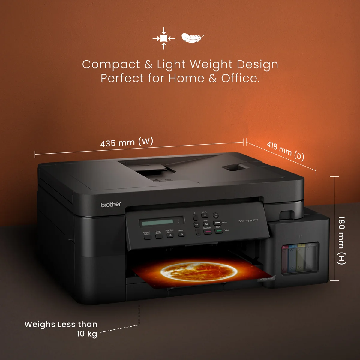 Brother DCP-T830DW Ink Tank Multifunction Printer with WiFi & Auto Duplex image 8