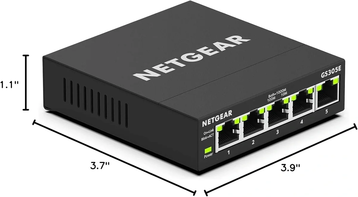 NETGEAR GS305E 5-Port Gigabit Ethernet Plus Switch | Smart Managed Desktop & Wall Mount Network Switch image 6