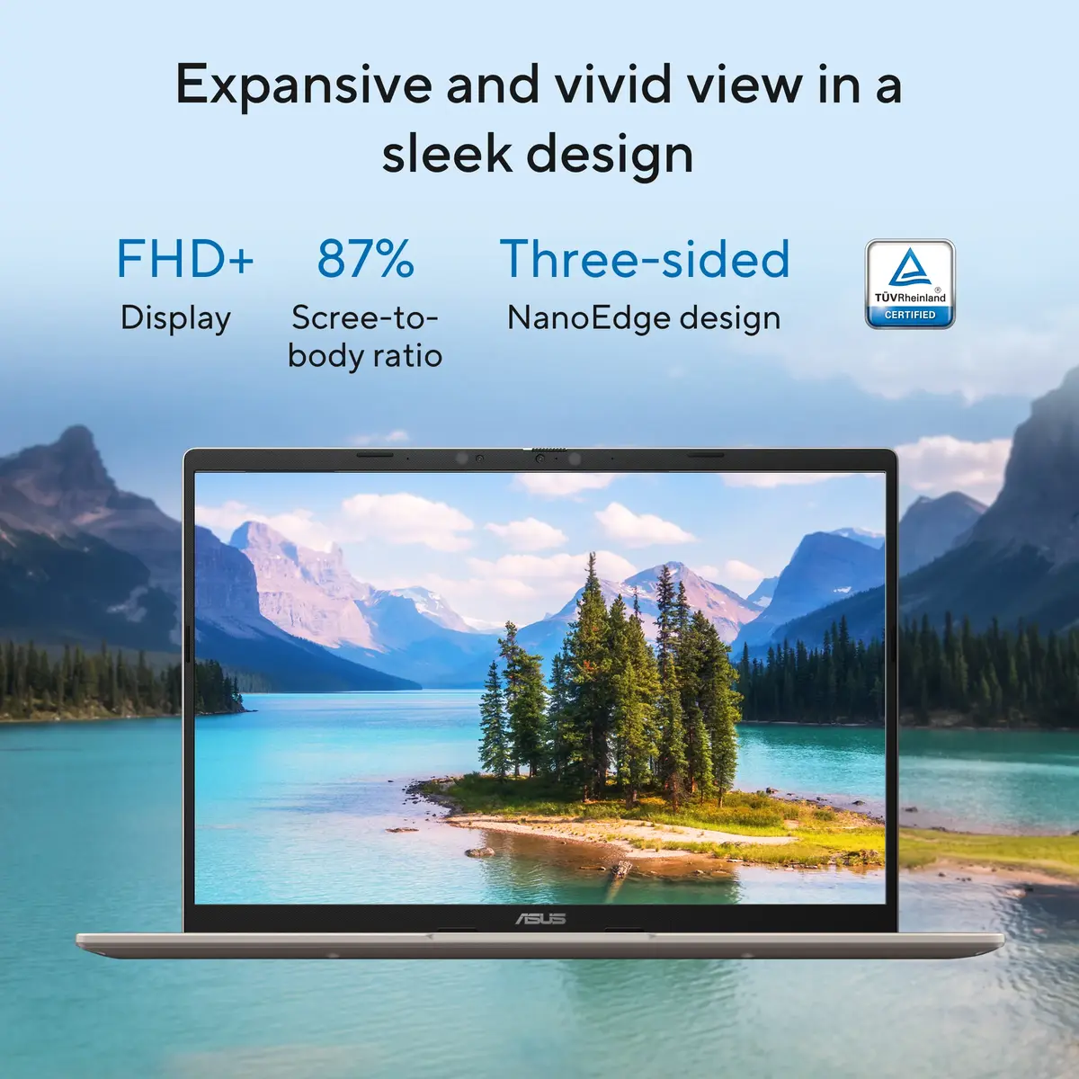 ASUS Vivobook 14, Qualcomm AI Powered Laptop, Snapdragon X X1 26 100, 16GB LPDDR5X, 512GB, Qualcomm Adreno GPU, 35.56 cms (14) WUXGA, Windows 11 Home with Office Home 2024 + M365 Basic (1 Year Validity), X1407QA-LY088WS, 1 Year Warranty image 4