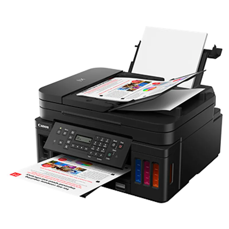 Canon PIXMA MegaTank G7070 A4 Ink Tank Colour Multifunction Printer | 13.0 IPM (black) / 6.8 IPM (Colour) | USB 2.0, Ethernet, Wireless or Wi-Fi | Print, Copy, Scan, Fax and ADF | 1 Year Printer thumbnail 6