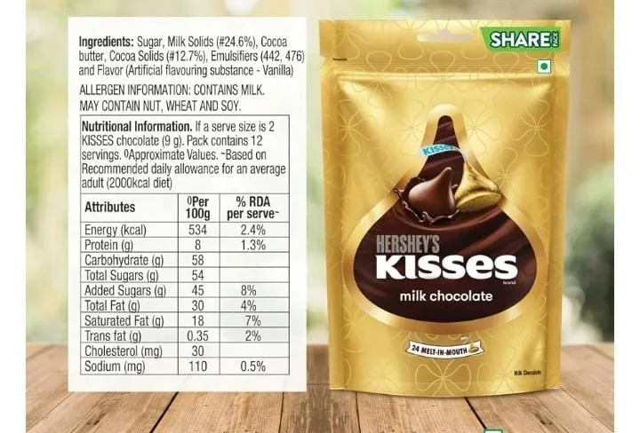  HERSHEY'S Kisses Milk Chocolate | Melt-In-Mouth Chocolates | Individually Wrapped 36Gram image 3