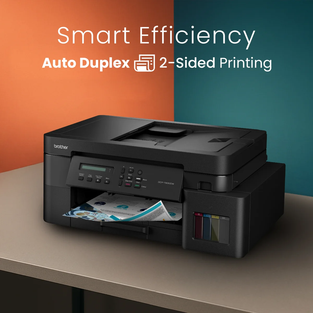 Brother DCP-T830DW Ink Tank Multifunction Printer with WiFi & Auto Duplex image 5