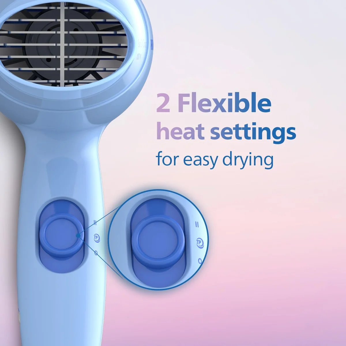 Philips HP8100/60 Blue Hair Dryer – Compact & Powerful 1000W Hair Care Solution image 6