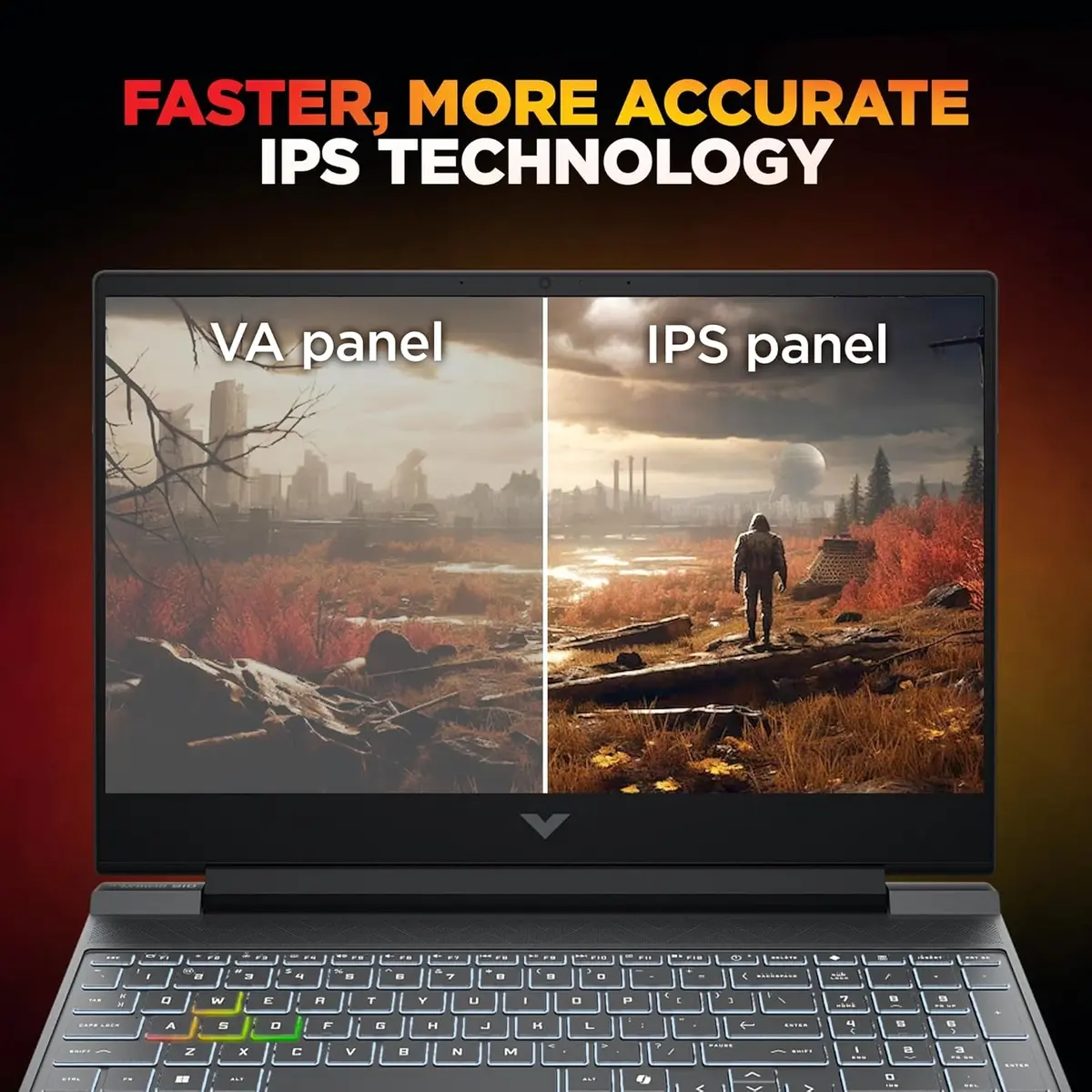 HP Victus, Intel Core 7 240H, RTX 5060 8GB, 24GB DDR5(Upgradeable), 1TB SSD, FHD, 144Hz, 300 nits, IPS, 15.6''/39.6cm, Win11, M365* Office24, Mica Silver, 2.29kg, fa2405TX, RGB Backlit, Gaming Laptop, 1 Year Warranty image 8