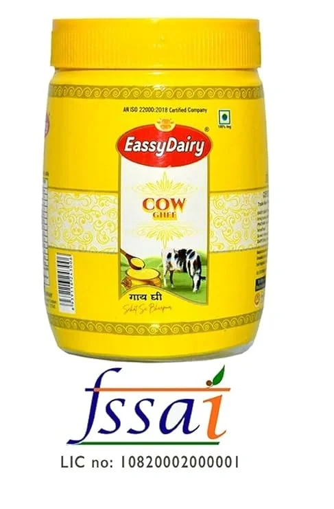 EassyDairy Pure Desi Cow Ghee 1 Ltr Jar | Rich Aroma & Taste image 4
