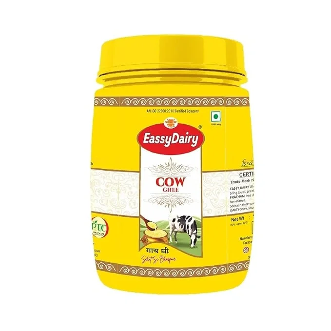 EassyDairy Pure Desi Cow Ghee 1Ltr Jar
