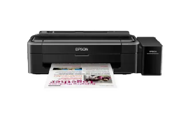Epson EcoTank L130 A4 color ink tank printer with 7.0/3.5 ipm print speed and 1-year warranty.