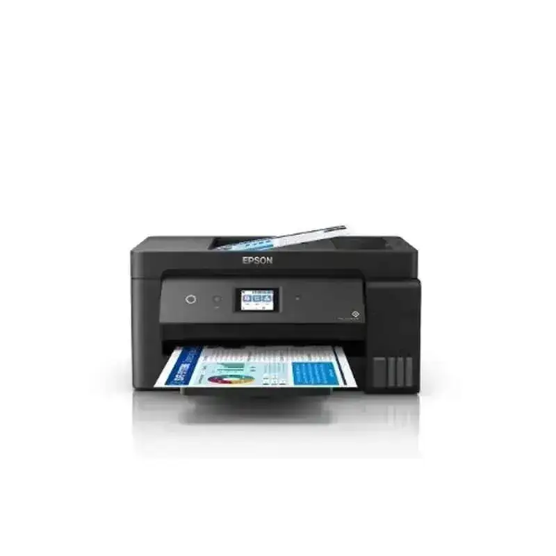 Epson EcoTank L14150 A3+ color multifunction printer with duplex printing, ADF, and wireless connectivity for versatile printing.