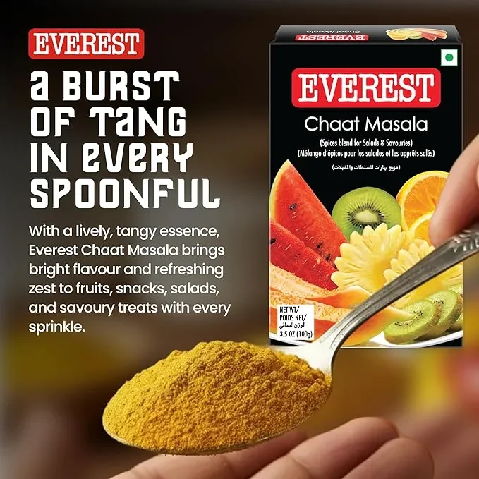 Everest Chaat Masala 100g – Tangy & Flavorful Masala for Snacks & Street-Style Dishes image 2