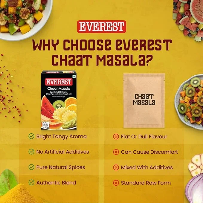 Everest Chaat Masala 100g – Tangy & Flavorful Masala for Snacks & Street-Style Dishes image 6
