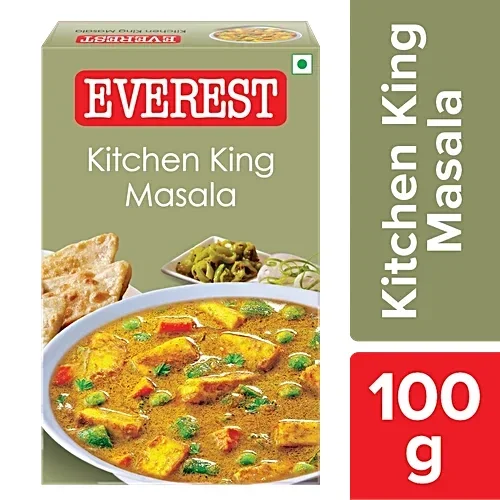  Everest Kitchen King Mixed Masala Powder 100G Carton, Turmeric