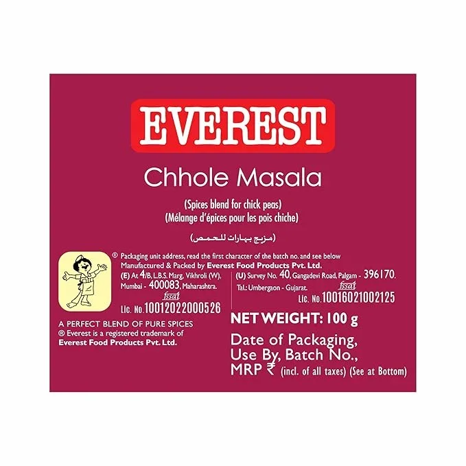  Everest Chhole Masala – 100g | Exquisite 24-Spice Blend for Authentic, Flavourful Punjabi Chole | Balanced Chole Masala Powder for Chickpea Curries image 4