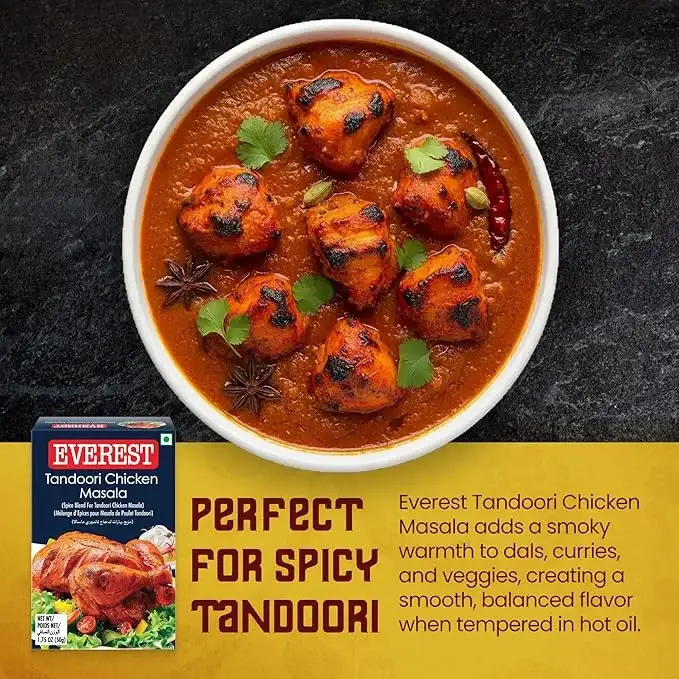 Everest Tandoori Masala Powder 100g – Perfect for Grilled & Oven-Cooked Chicken image 11