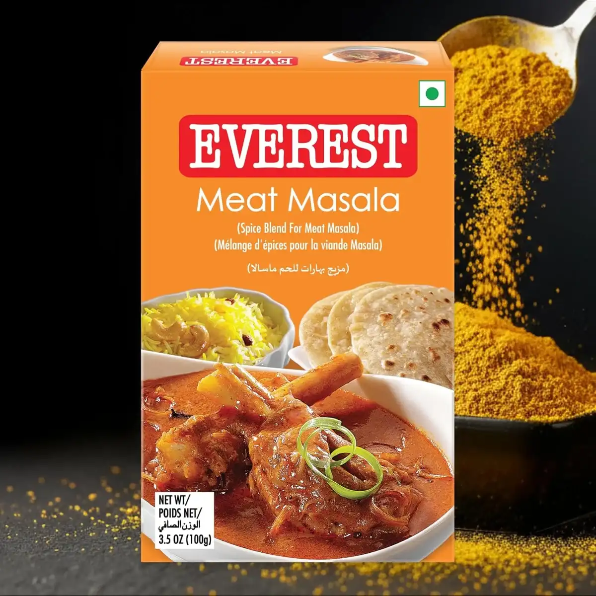  Everest Meat Masala - 100g | Black Pepper–Coriander–Chilli Blend for Rich, Aromatic Meat Curries & Gravies | Hot, Dark Tan Meat Masala Powder for Mutton. image 3