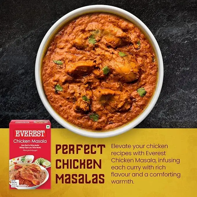  Everest Chicken Masala - 100g | Aromatic Spice Blend for Chicken Curry, Gravy & Indian Cooking | Balanced Flavourful Chicken Masala Powder image 6