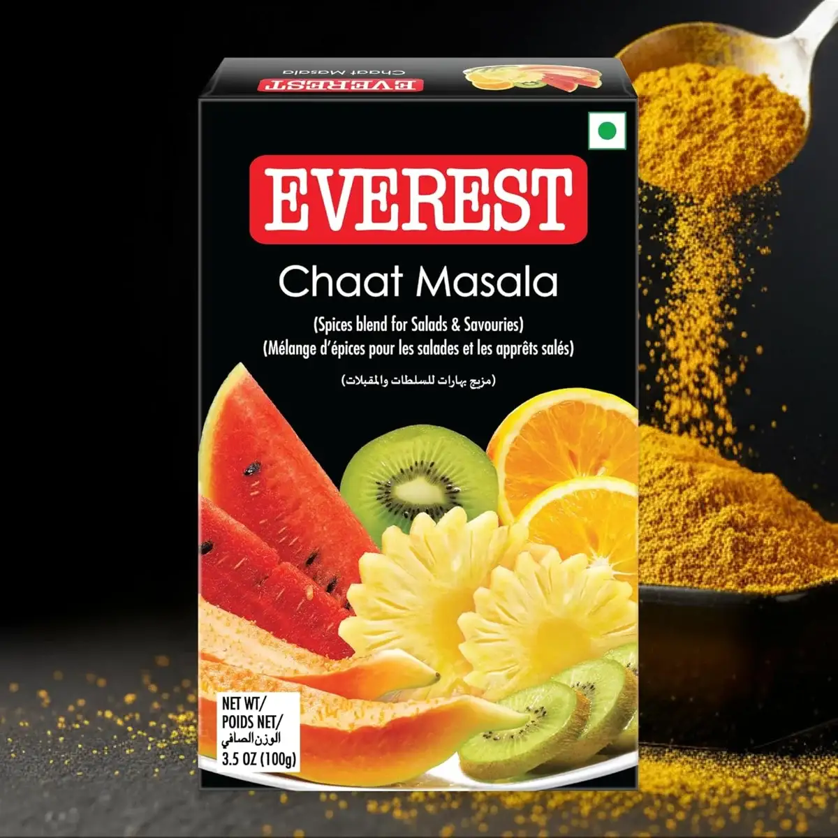 Everest Chaat Masala 100g – Tangy & Flavorful Masala for Snacks & Street-Style Dishes