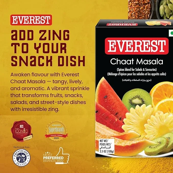Everest Chaat Masala 100g – Tangy & Flavorful Masala for Snacks & Street-Style Dishes image 5