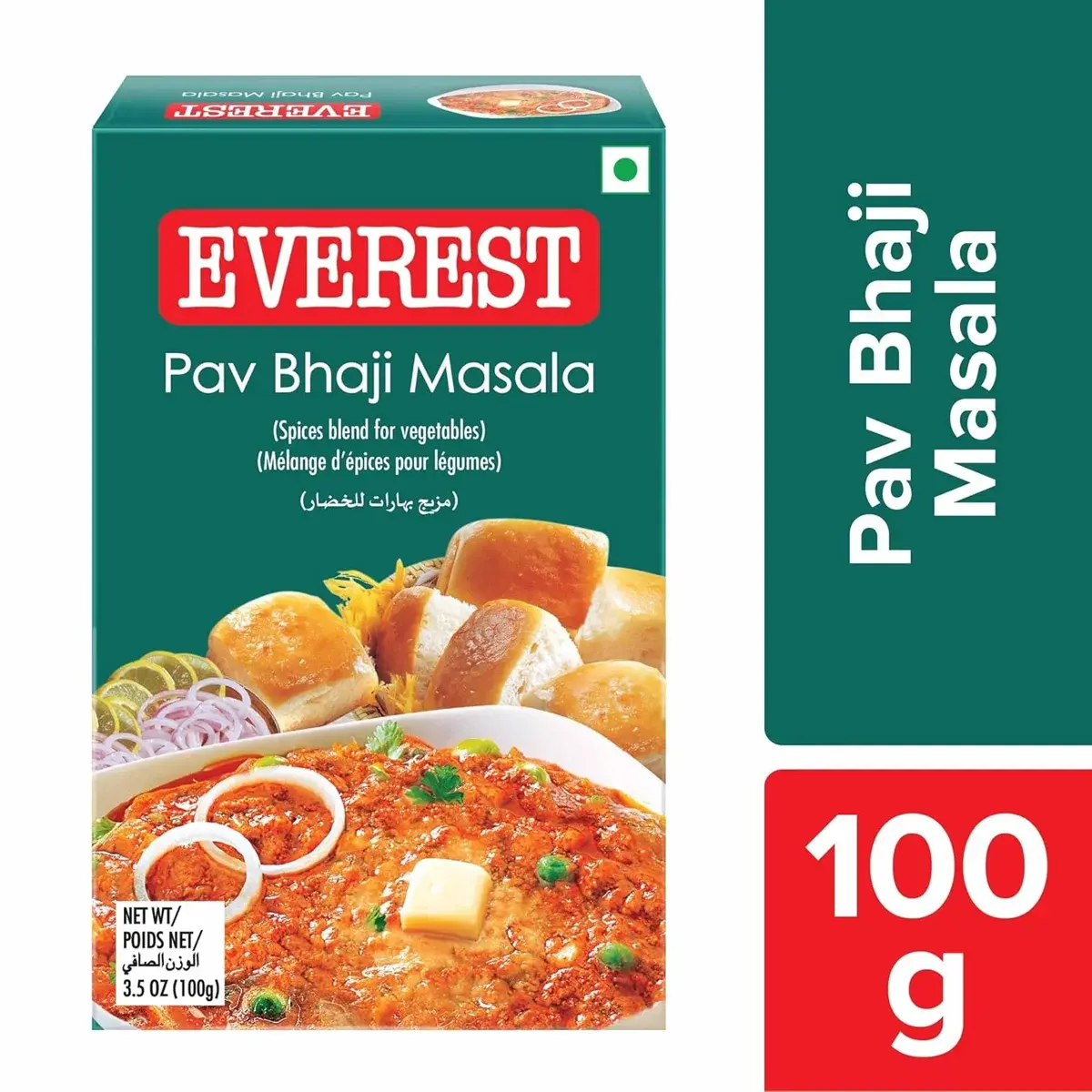  Everest Pav Bhaji Masala – 100g | Authentic Mumbai-Style Spice Blend for Rich, Flavourful Pav Bhaji | Aromatic Masala Powder for Bhaji, Snacks & Street-Style Cooking