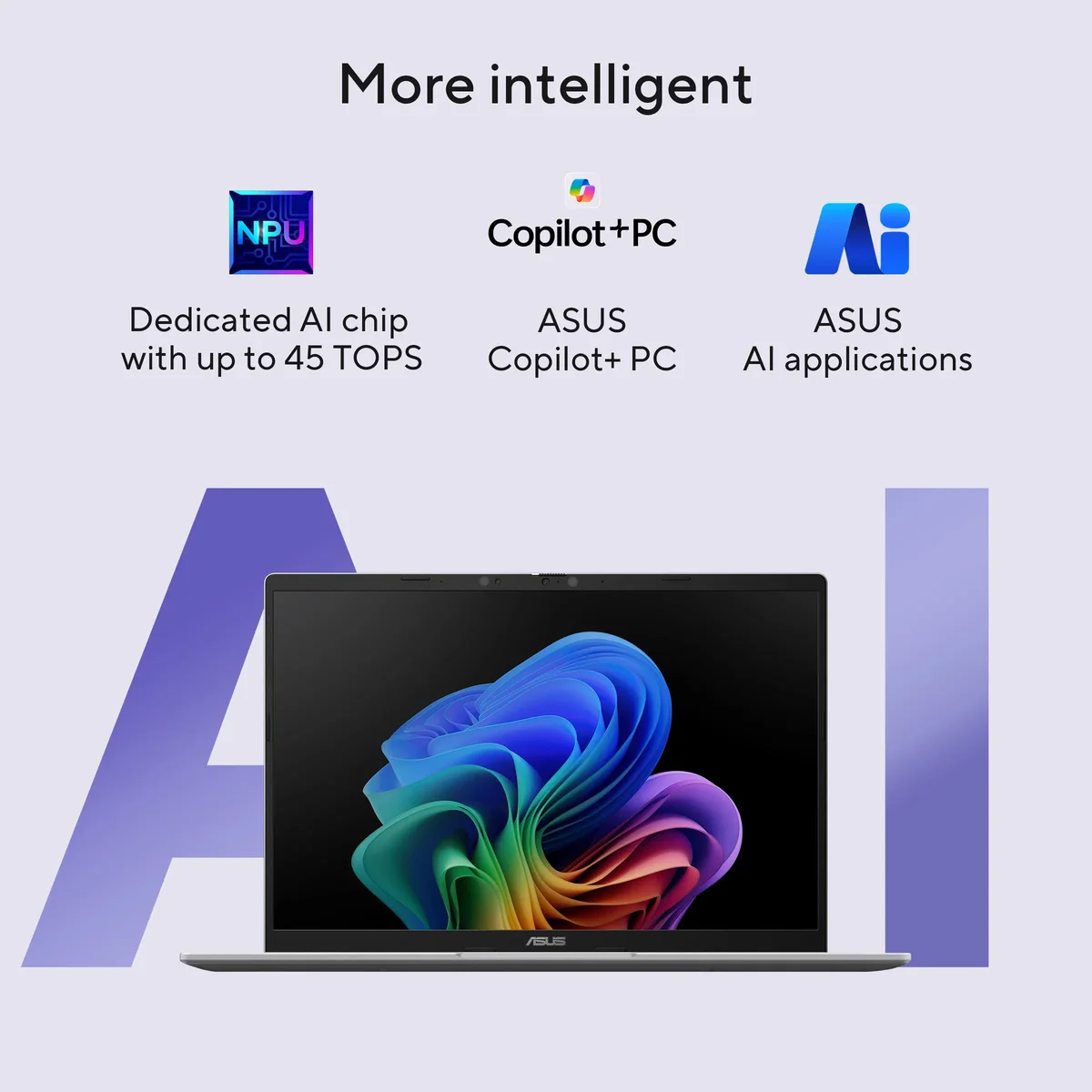 ASUS Vivobook 14, Qualcomm AI Powered Laptop, Snapdragon X X1 26 100, 16GB LPDDR5X, 512GB, Qualcomm Adreno GPU, 35.56 cms (14) WUXGA, Windows 11 Home with Office Home 2024 + M365 Basic (1 Year Validity), X1407QA-LY088WS, 1 Year Warranty image 6