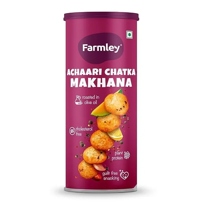 Farmley Roasted and Flavoured Achaari Chatka Makhana, 55gm