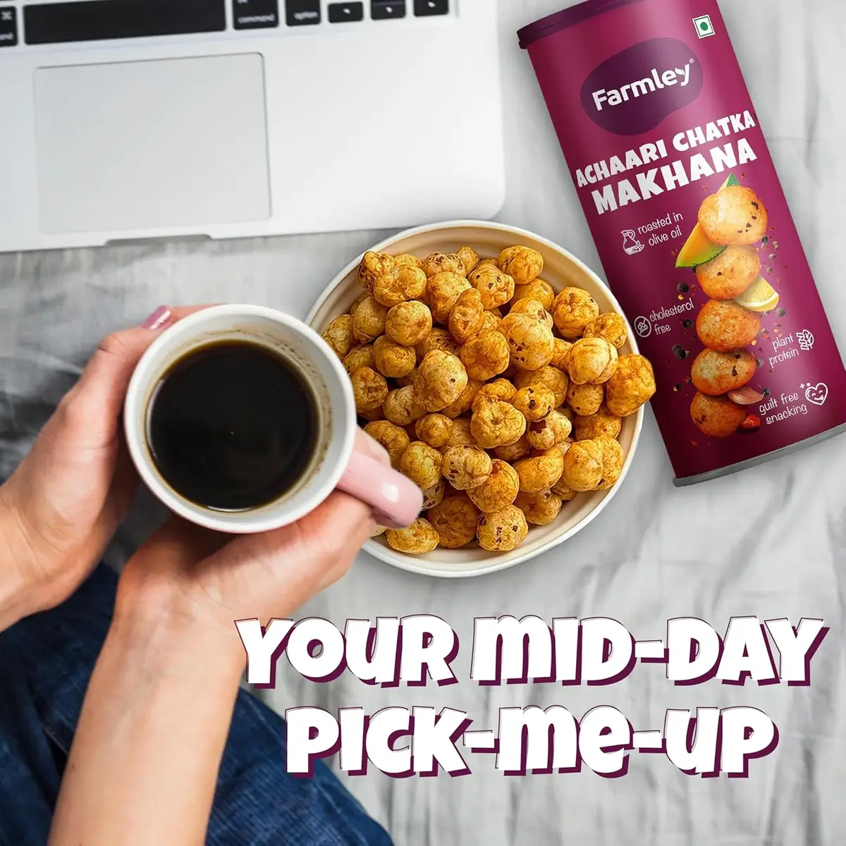 Farmley Roasted and Flavoured Makhana, Achaari Chatka Makhana, 55gm  image 3