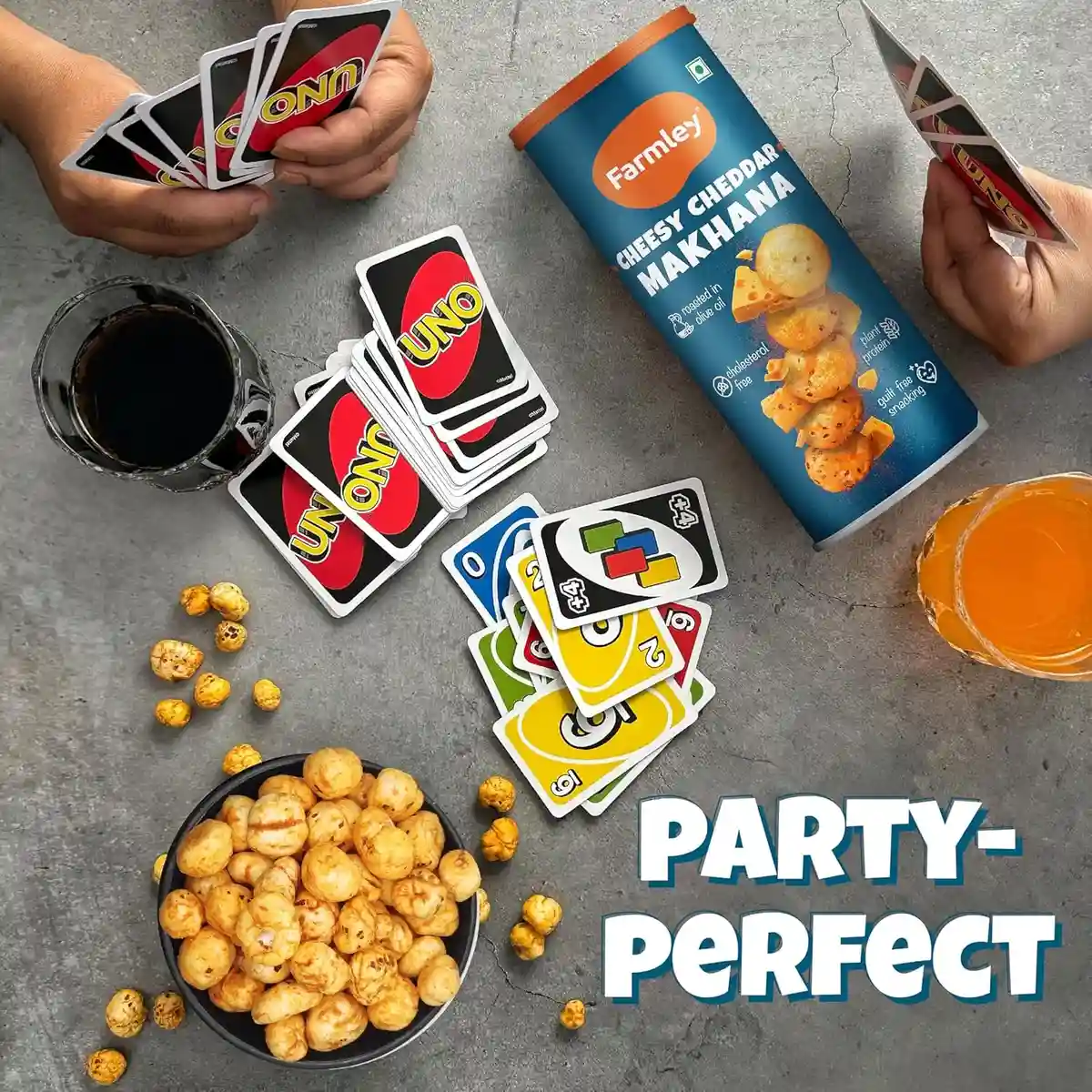 Farmley Roasted and Flavoured Cheesy Cheddar Makhana, Namkeen Snacks & Puffed Snacks, 55gm image 3