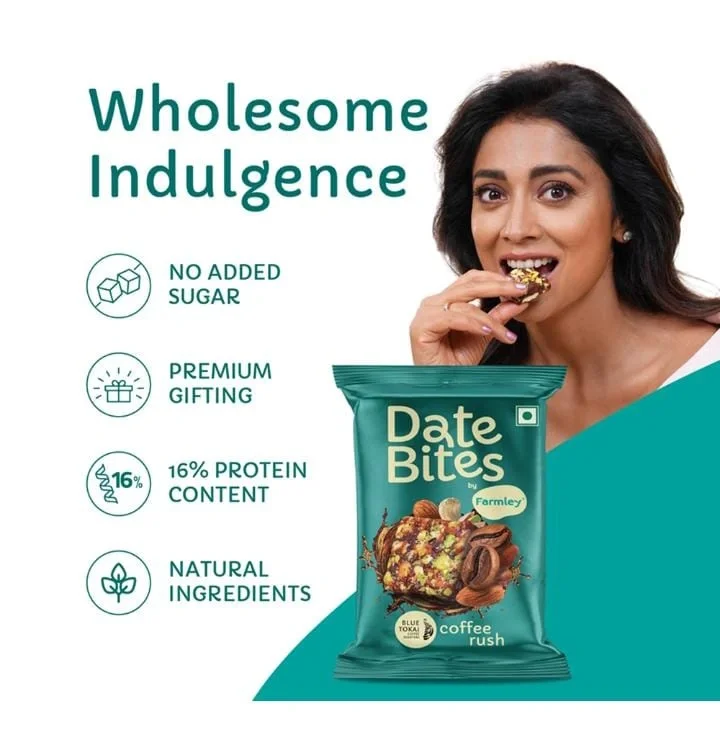  Farmley Coffee Rush Date Bite - Single serve 20 g I Dates Barfi Made with Dates image 2