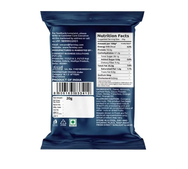  Farmley Dark Choco Orange Date Bites, 20 g image 4