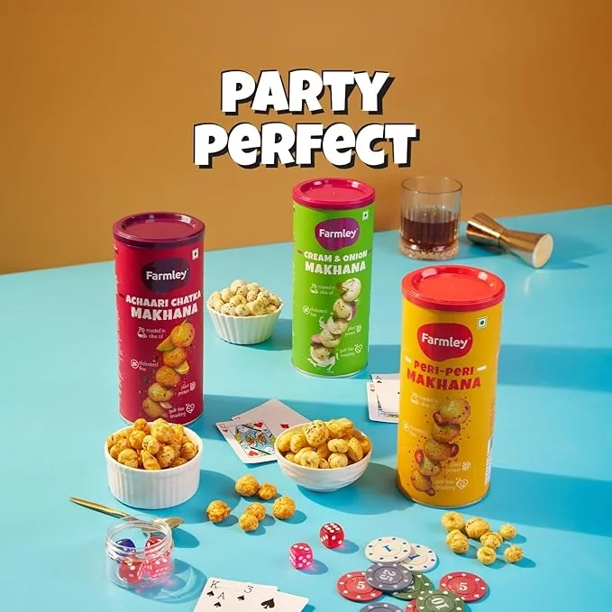 Farmley Salt & Pepper Roasted Makhana, Namkeen Snacks & Puffed Snacks 55g image 4