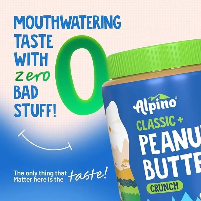 Alpino Classic Peanut Butter Crunch 1 KG | 90% Roasted Peanuts image 8