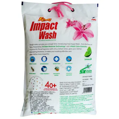  Fena Impact Detergent Powder 4 Kg With 12L Container  image 2