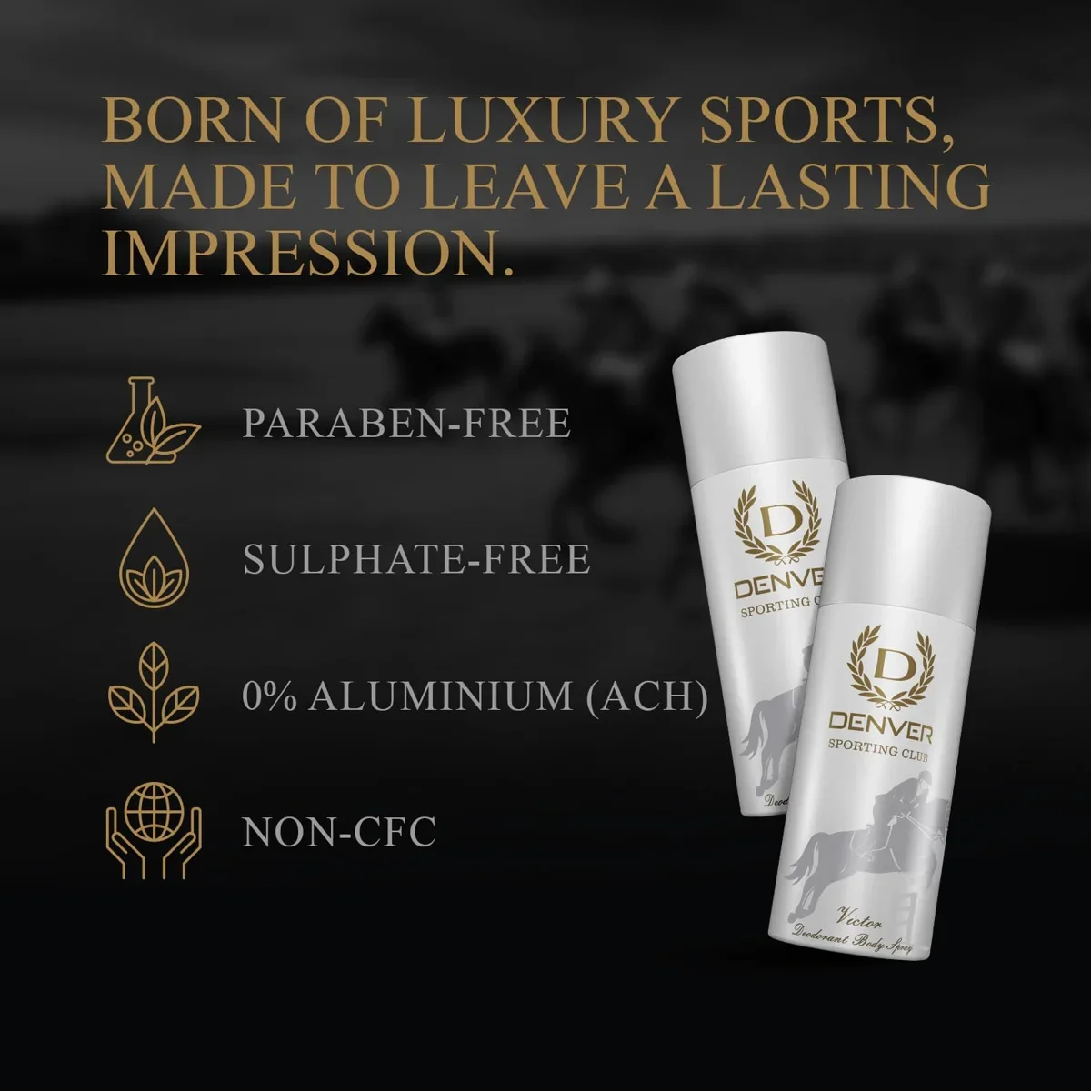 DENVER Sporting Club Victor 150ml, Premium Deo Spray for Men with Long-Lasting Scent, Ideal for Office, Sports & Everyday Wear image 3