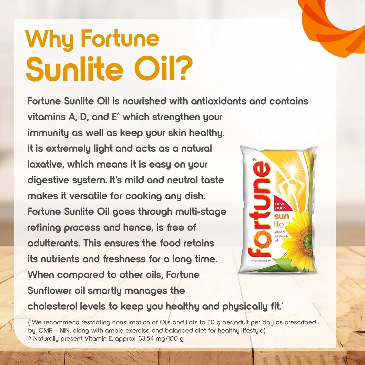 Fortune Sunlite Refined Sunflower Oil, 870g/800g Pouch (Weight May Vary) image 2