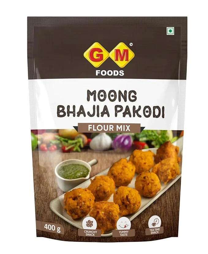 GM Foods Moong Dal Pakodi 400gm Instant Bhajia & Pakodi Mix for Breakfast