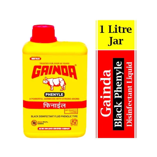 Gainda Black Disinfectant Phenyl Liquid Streak-free 1Ltr